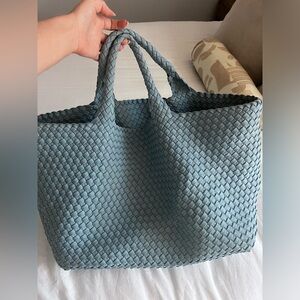 Naghedi st barths tote- size large in baby blue